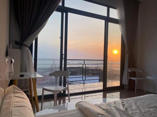 En eller flere senge i et værelse på Villa - Homestay Giác