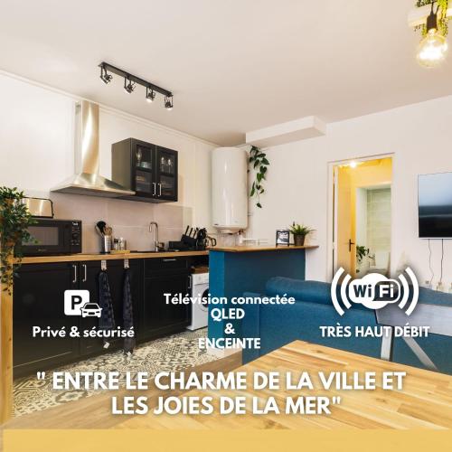 La Déferlante - hyper centre - parking privé - 300 m plage