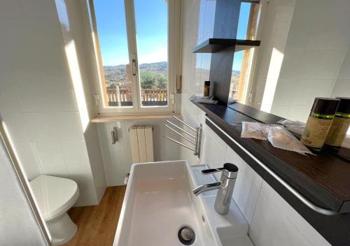 Ett badrum på Villa Quadrifoglio