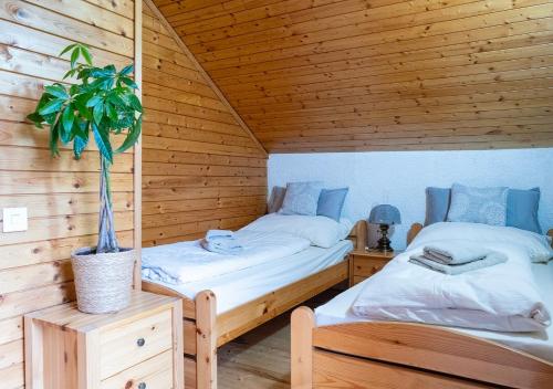 Ferienhaus sHäuserlにあるベッド