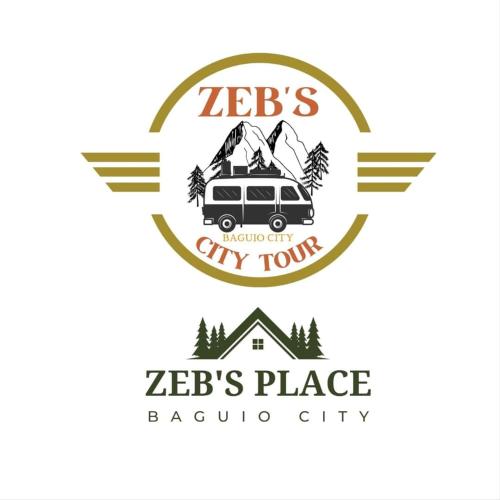 a logo for a zebs city tour acropolis city at Zeb's Transient House and Tour in Baguio