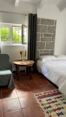 Postel nebo postele na pokoji v ubytování Chalet con piscina en Torrelodones