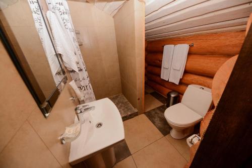 Koupelna v ubytování Resort Stariy Prud