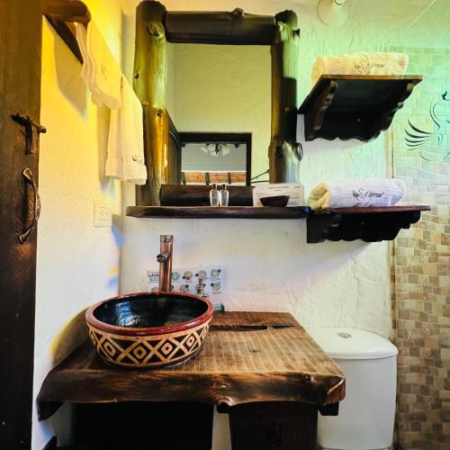 Η κουζίνα ή μικρή κουζίνα στο Hotel Boutique Samay
