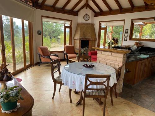 O zonă de relaxare la Casa campestre Las Flores