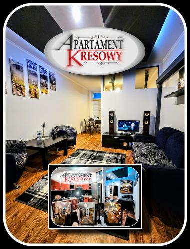 APARTAMENT KRESOWY parter 3 pokoje duża łazienka kabino-wanna SPA wi fi ekspres 2x smart tv antresola parking free plac zabaw bilet na aquapark 150m w cenie