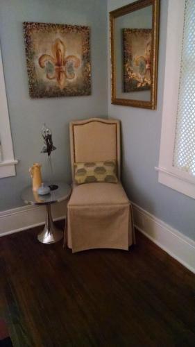 Χώρος καθιστικού στο Morgan and Wells Bed and Breakfast