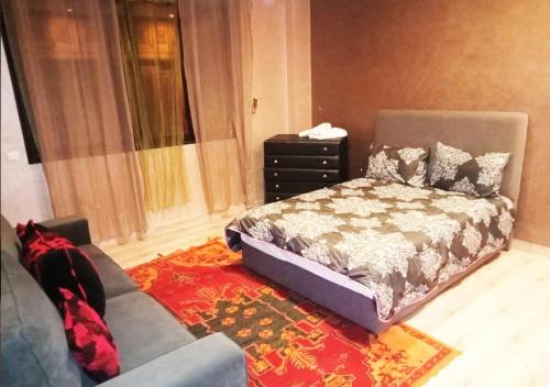Postel nebo postele na pokoji v ubytování Hostel Ghali & Private Rooms Gueliz