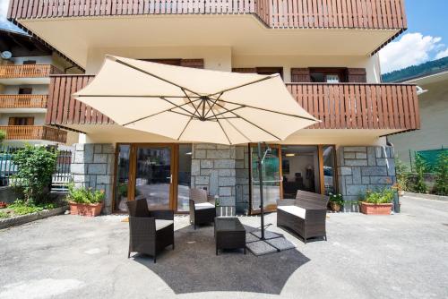 Patio nebo venkovní prostory v ubytování Residence Alpen Casavacanze