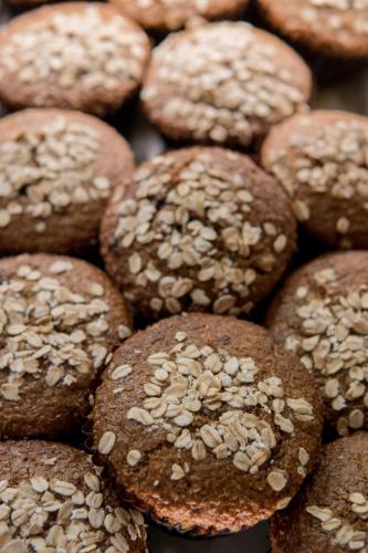 a pile of brown donuts with sesame at Santa Fe Station Hotel & Casino in Las Vegas
