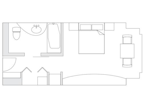 a floor plan of a house at Grand Prince Hotel Osaka Bay in Osaka