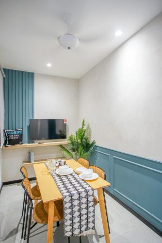 Μια τηλεόραση ή/και κέντρο ψυχαγωγίας στο Neu Suites Ampang near LRT Jelatek