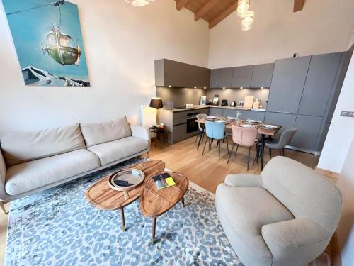 Appartement de standing 3 chambres, terrasse, centre Les Gets, proche commerces, parking inclus