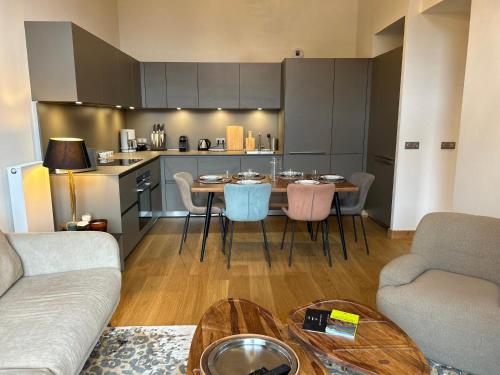 Appartement de standing 3 chambres, terrasse, centre Les Gets, proche commerces, parking inclus