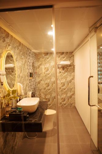 Koupelna v ubytování Sky Hotel Bắc Giang