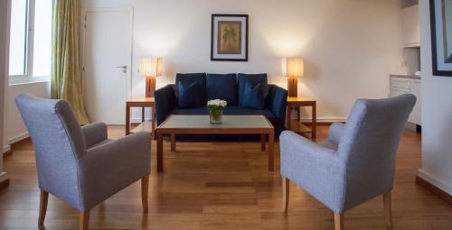 Posezení v ubytování Eko Hotel Suites