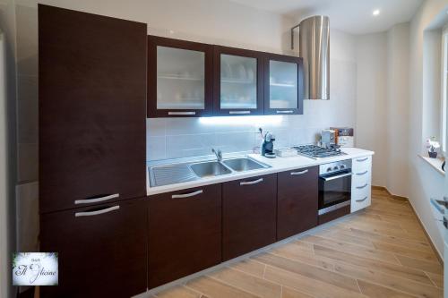 Dapur atau dapur kecil di B&B IL GLICINE