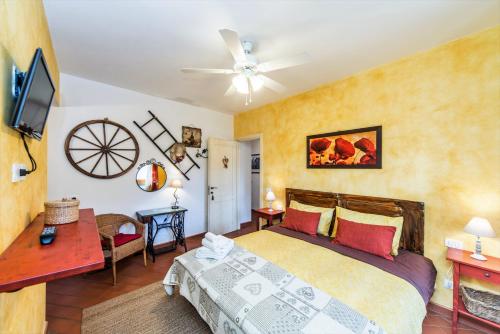Postel nebo postele na pokoji v ubytování B&B Grano e Lavanda