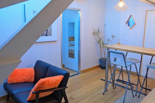 Χώρος καθιστικού στο Isabelli Appartement plein centre avec place de parking