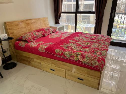 Ένα ή περισσότερα κρεβάτια σε δωμάτιο στο Budget Private Studio with Free Luxurious Pool and Gym by SYM B625