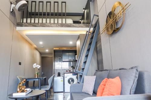 Χώρος καθιστικού στο RR Studios & Suites
