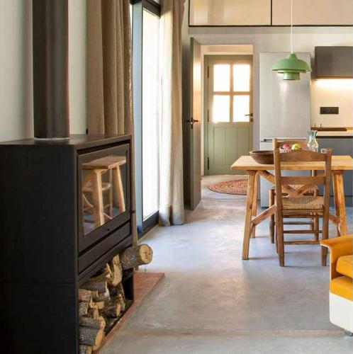 Kuchyň nebo kuchyňský kout v ubytování La Alberca Chica Casa para parejas, con piscina