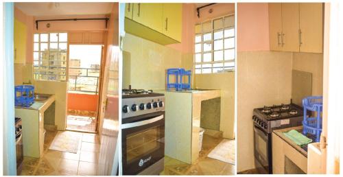 Dapur atau dapur kecil di Fully furnished one bedroom in Thika,Jomoko4