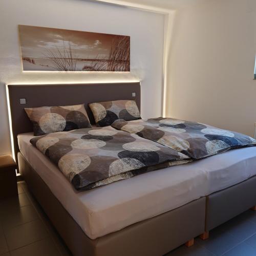 מיטה או מיטות בחדר ב-FeWo-Lieck