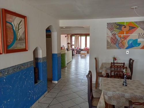 Restaurace v ubytování Pousada Kanaxuê - Frente Mar e Lagoa
