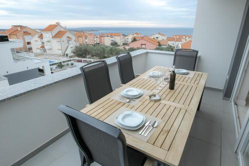 Balkón nebo terasa v ubytování Apartments Tomana