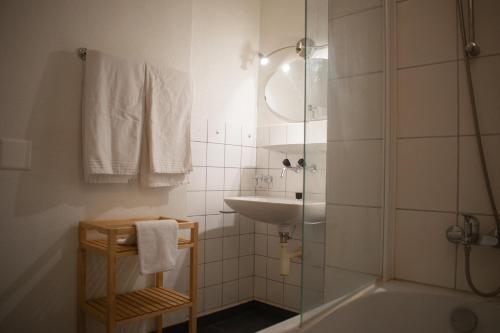 Koupelna v ubytování Hotel Malixerhof