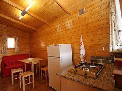 Kuchyň nebo kuchyňský kout v ubytování Bungalows Costa San Juan