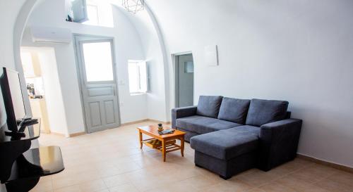 A seating area at La Vista Santorini