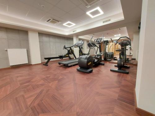 Pusat kecergasan dan/atau kemudahan kecergasan di Sky Hotel Kraków