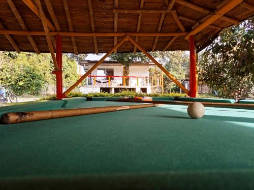 Biliár nebo kulečník v ubytování Hotel flamingo real T