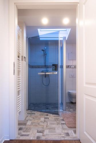 Ein Badezimmer in der Unterkunft Unser Studio-Apartment "Wohlfühloase"