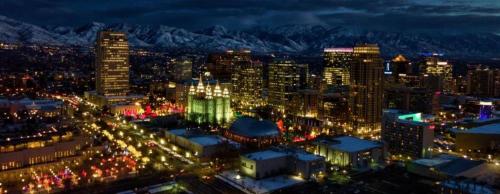 Nespecifikovaný výhled na destinaci Salt Lake City nebo výhled na město při pohledu z hostelu