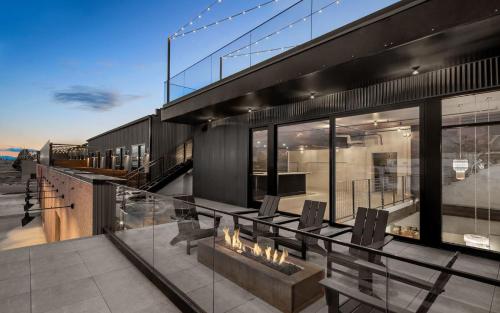 an image of a house with a fireplace at Bposhtels SLC in Salt Lake City