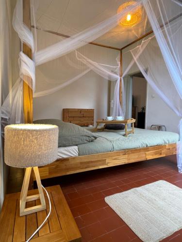 Posteľ alebo postele v izbe v ubytovaní Mas de L'isle