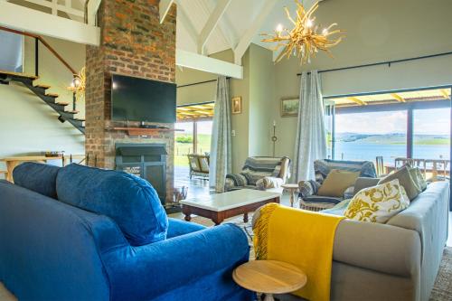 Posezení v ubytování Midlands Lakehouse