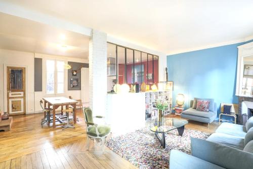 Appartement de 4 chambres avec jardin clos et wifi a Saint Ouen