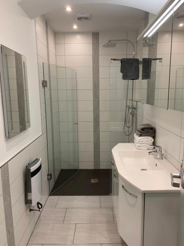 Kylpyhuone majoituspaikassa Residence Anke