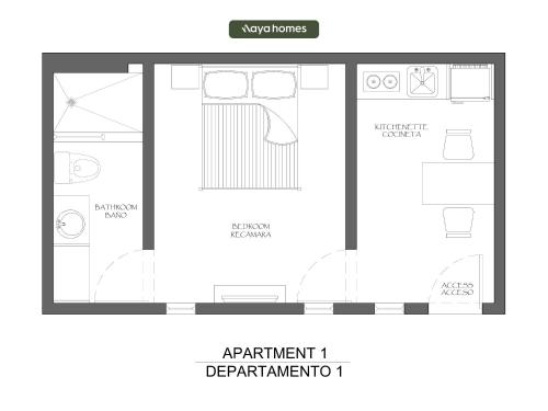 Floor plan ng Amazing building in "La Playita"