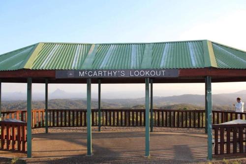 a pavilion at the top of a mountain at A heavenly haven in Maleny in Maleny