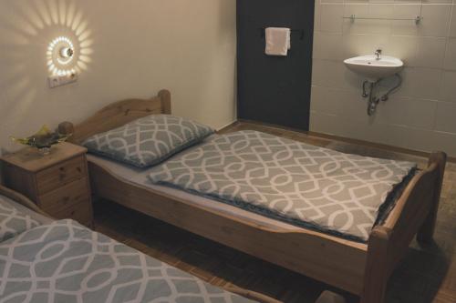 Cama ou camas em um quarto em Ciao Amore St. Anton