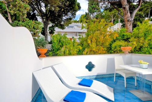 Χώρος καθιστικού στο Hotel La Floridiana