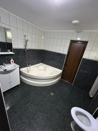Et badeværelse på Casa Rosa