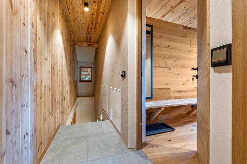 Katil atau katil-katil dalam bilik di Rotwandterhof Wohnung Nest
