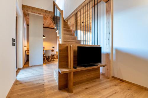 Televisyen dan/atau pusat hiburan di Rotwandterhof Wohnung Nest