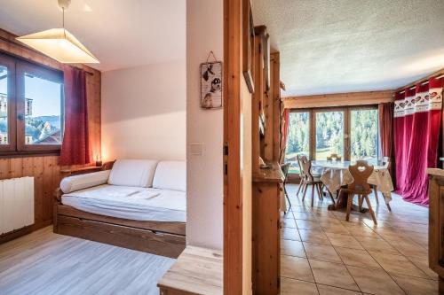 Postel nebo postele na pokoji v ubytování Appartement T3 Chatel